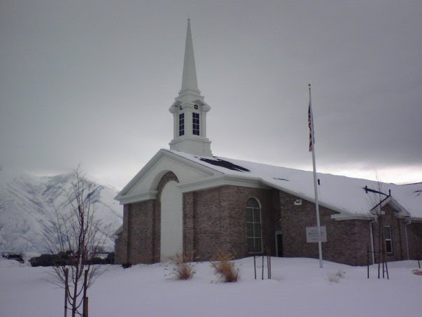 A Mormon Church in Winter